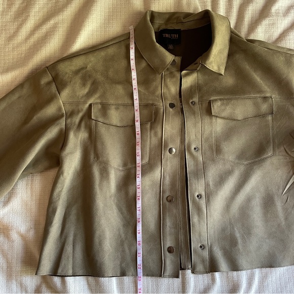 Vegan Leather Shirt Jacket - Truth by Republic - Picture 5 of 6